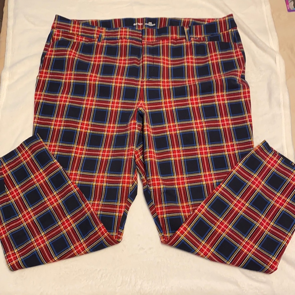 Plaid pixie pants